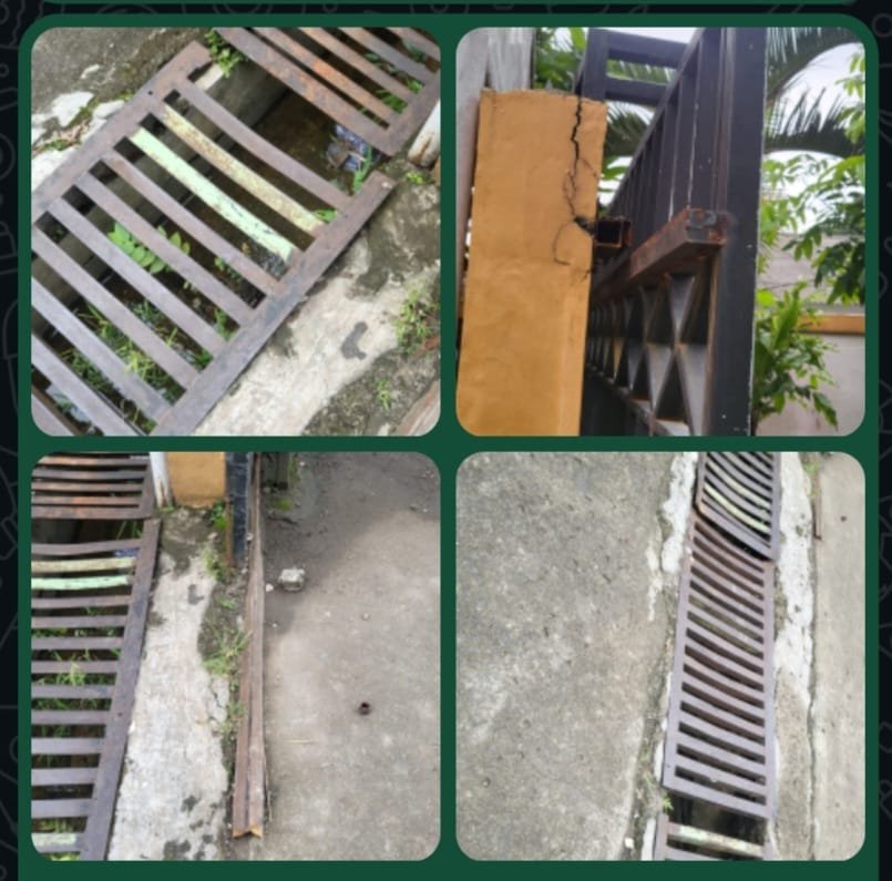 PAGAR SEKOLAH-kondisi besi pagar